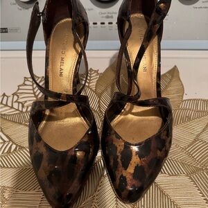 ANTONIO MELANI Animal Print Heels